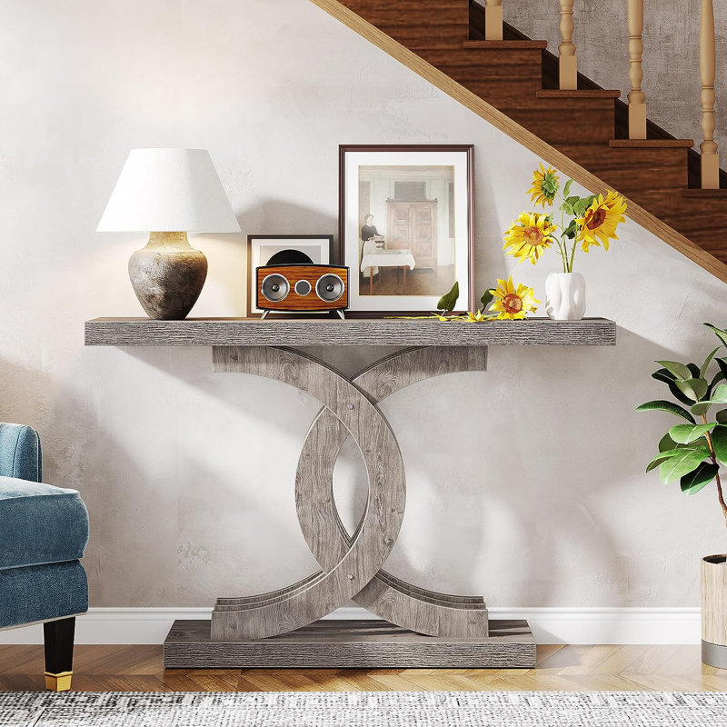 Ophelia & Co. Minahan 39.37'' Console Table, Narrow Entryway Table ...